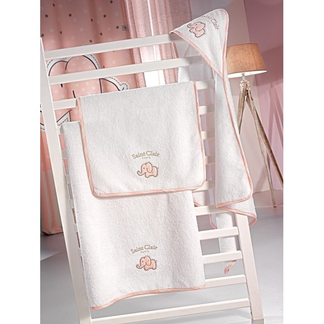 Σετ Πετσέτες 2 Τμχ Saint Clair Bebe Africa Pink Σετ Πετσέτες 2 Τμχ Saint Clair Bebe Africa Pink