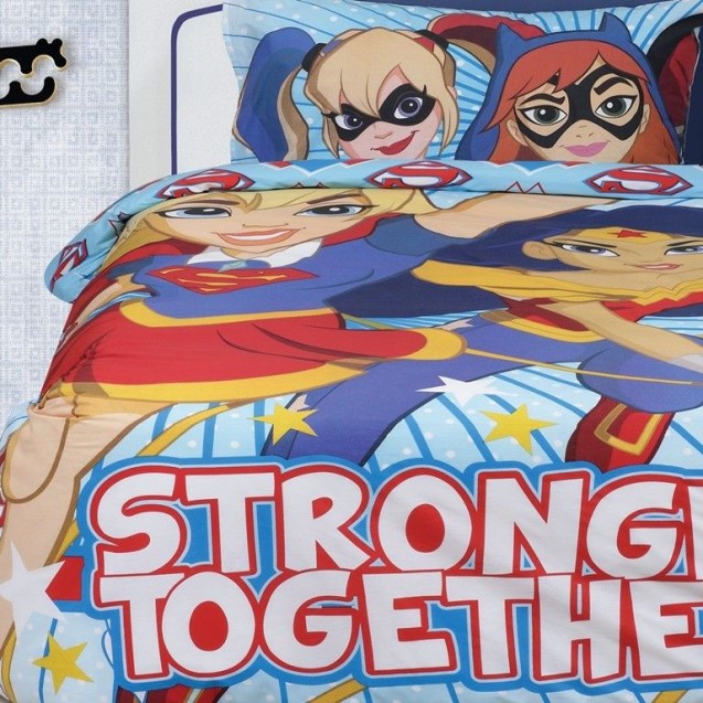 Σετ Σεντόνια Μονά Das Home 5005 Super Hero Girls 160x260 Σετ Σεντόνια Μονά Das Home 5005 Super Hero Girls 160x260