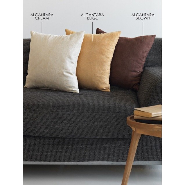 Μαξιλαροθήκη Alcantara Cream Sb Home 45X45 Μαξιλαροθήκη Alcantara Cream Sb Home 45X45