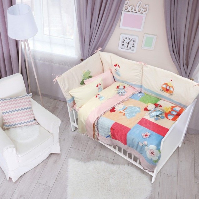 Πάντα Κούνιας Das Home Baby Dream Embroidery 6511 45x195 Πάντα Κούνιας Das Home Baby Dream Embroidery 6511 45x195