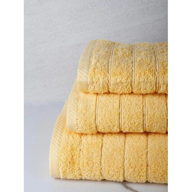 Σετ Πετσέτες 3 Τεμαχίων Anesis Cotton Pennie Κίτρινο Σετ Πετσέτες 3 Τεμαχίων Anesis Cotton Pennie Κίτρινο