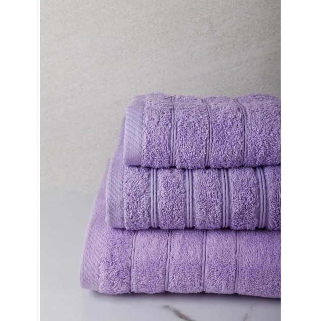 Σετ Πετσέτες 3 Τεμαχίων Anesis Cotton Pennie Λεβάντα Σετ Πετσέτες 3 Τεμαχίων Anesis Cotton Pennie Λεβάντα