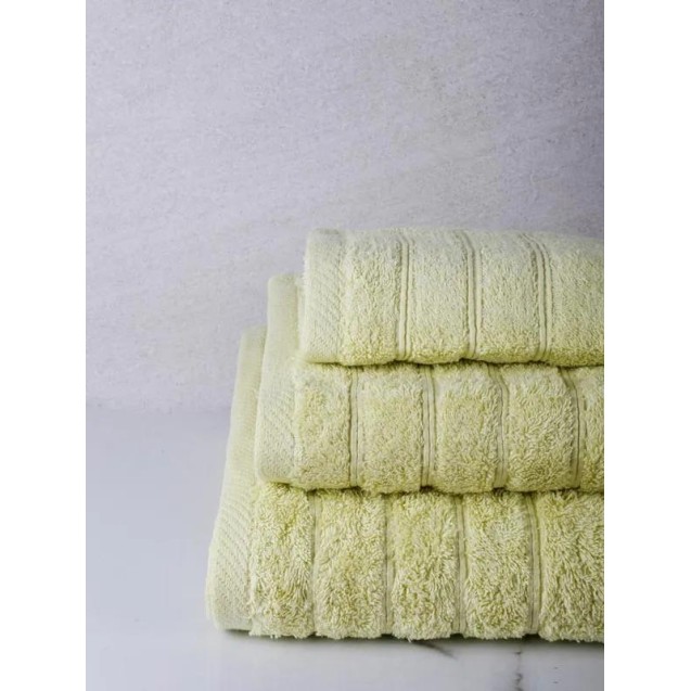 Σετ Πετσέτες 3 Τεμαχίων Anesis Cotton Pennie Φυστικί Σετ Πετσέτες 3 Τεμαχίων Anesis Cotton Pennie Φυστικί