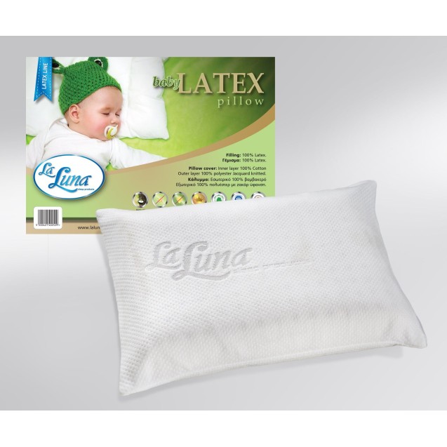 Εξαιρετικά Μαλακό Μαξιλάρι Βρεφικό La Luna The Baby Latex Pillow 30x40x6,5 Εξαιρετικά Μαλακό Μαξιλάρι Βρεφικό La Luna The Baby Latex Pillow 30x40x6,5