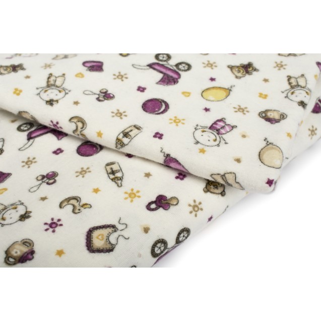 Σετ Σεντόνια Κούνιας Φανελένια Dimcol Baby 01 120x160 Σετ Σεντόνια Κούνιας Φανελένια Dimcol Baby 01 120x160