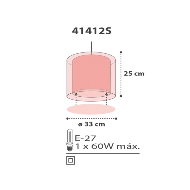 Παιδικό Φωτιστικό Οροφής Μονόφωτο Ango Clouds Pink 41412 S Παιδικό Φωτιστικό Οροφής Μονόφωτο Ango Clouds Pink 41412 S