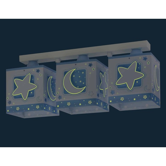 Παιδικό Φωτιστικό Οροφής Τρίφωτο Ango Blue Moon 63233 NT Παιδικό Φωτιστικό Οροφής Τρίφωτο Ango Blue Moon 63233 NT