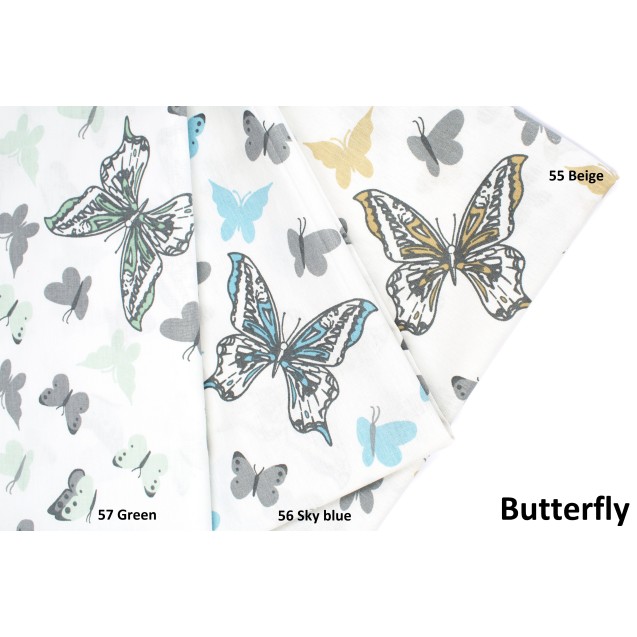Μαξιλαροθήκη Dimcol Butterfly 56 Sky blue 50x70 Μαξιλαροθήκη Dimcol Butterfly 56 Sky blue 50x70