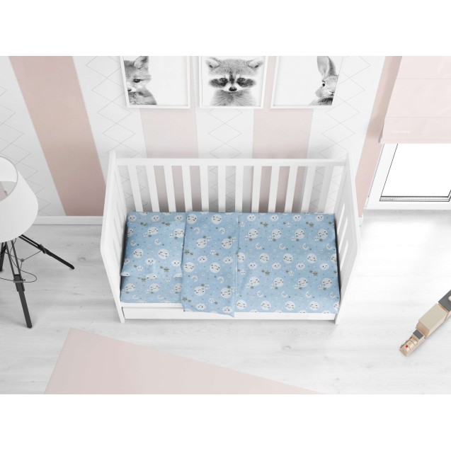 Βρεφική Παπλωματοθήκη Dimcol Smile 81 Blue 120x160 Βρεφική Παπλωματοθήκη Dimcol Smile 81 Blue 120x160