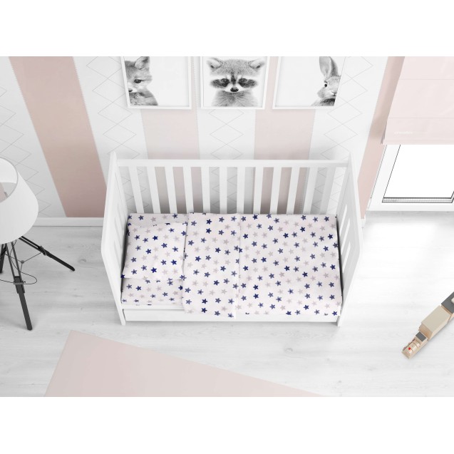 Βρεφική Παπλωματοθήκη Dimcol Star 102 Blue 120x160 Βρεφική Παπλωματοθήκη Dimcol Star 102 Blue 120x160