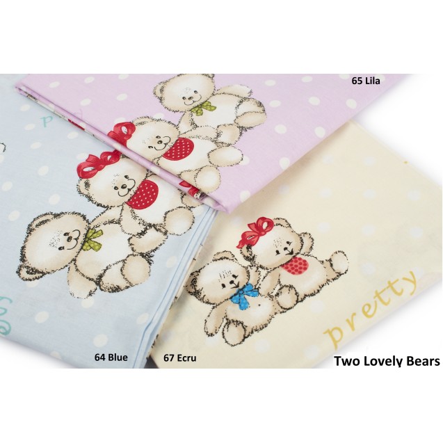Παπλωματοθήκη Μονή Dimcol Two Lovely Bears 65 Lila 160x240 Παπλωματοθήκη Μονή Dimcol Two Lovely Bears 65 Lila 160x240