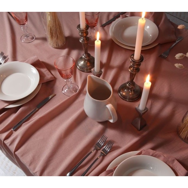 Λινό Τραπεζομάντηλο Nef-Nef Cotton-Linen English Rose 150x250 Λινό Τραπεζομάντηλο Nef-Nef Cotton-Linen English Rose 150x250