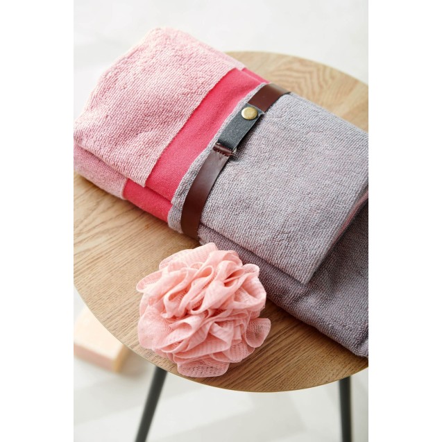 Σετ Πετσέτες 2 Τεμαχίων Palamaiki Fandago Pink Σετ Πετσέτες 2 Τεμαχίων Palamaiki Fandago Pink