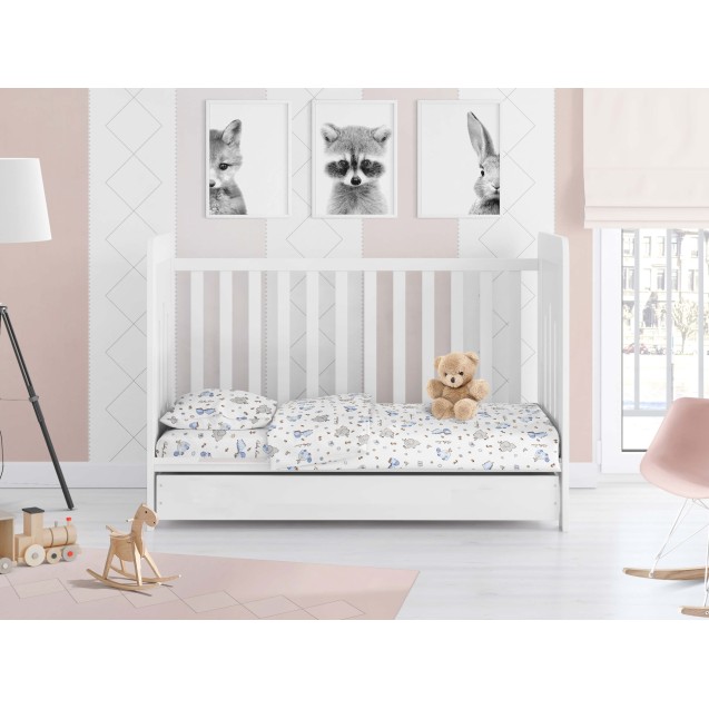 Βρεφική Μαξιλαροθήκη Dimcol Elephant 174 Blue 35x45 Βρεφική Μαξιλαροθήκη Dimcol Elephant 174 Blue 35x45