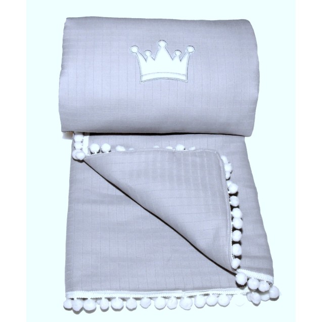 Πάπλωμα Κούνιας Morven Lolly 1904 Γκρι 80x120 Πάπλωμα Κούνιας Morven Lolly 1904 Γκρι 80x120