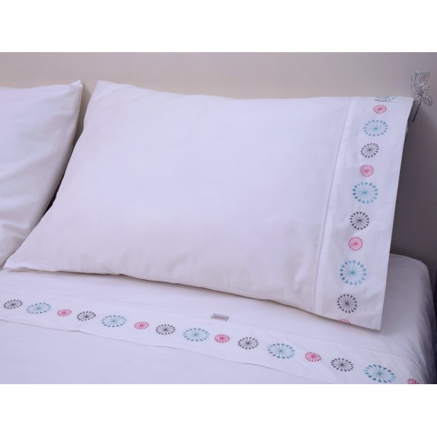 Σετ Σεντόνια Μονά Morven Star Λευκό 170x270 Σετ Σεντόνια Μονά Morven Star Λευκό 170x270