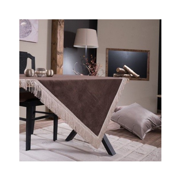 Τραπεζομάντηλο Teoran Velvet 03 - 140x140cm Τραπεζομάντηλο Teoran Velvet 03 - 140x140cm