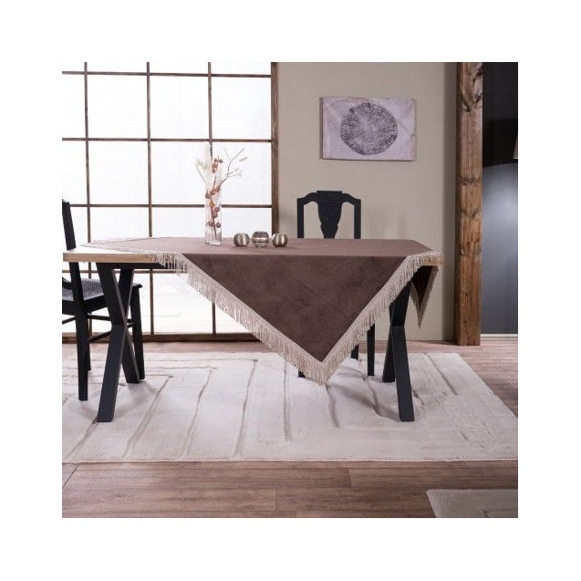 Τραπεζομάντηλο Teoran Velvet 03 - 140x140cm Τραπεζομάντηλο Teoran Velvet 03 - 140x140cm