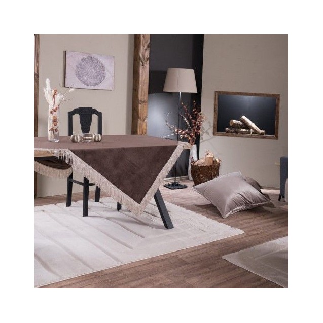 Τραπεζομάντηλο Teoran Velvet 03 - 140x140cm Τραπεζομάντηλο Teoran Velvet 03 - 140x140cm