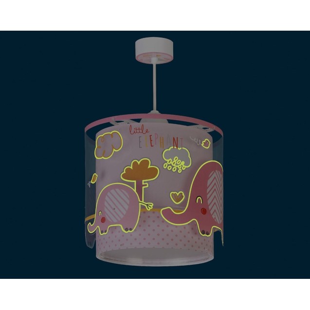 Παιδικό Φωτιστικό Οροφής Ango Little Elephant Pink 61332 S Παιδικό Φωτιστικό Οροφής Ango Little Elephant Pink 61332 S