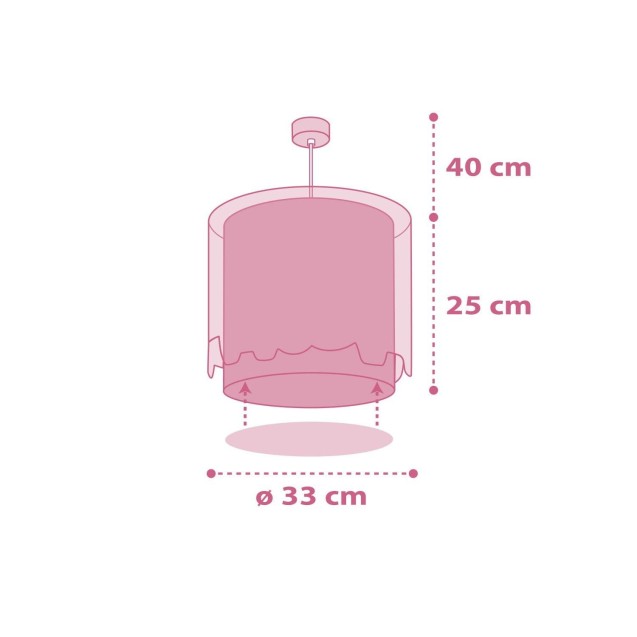 Παιδικό Φωτιστικό Οροφής Ango Little Elephant Pink 61332 S Παιδικό Φωτιστικό Οροφής Ango Little Elephant Pink 61332 S