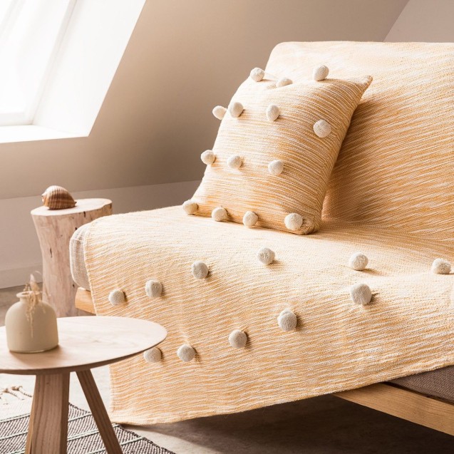Ριχτάρι Πολυθρόνας Gofis Home Pixxy 135x180 Mustard 555/10 Ριχτάρι Πολυθρόνας Gofis Home Pixxy 135x180 Mustard 555/10