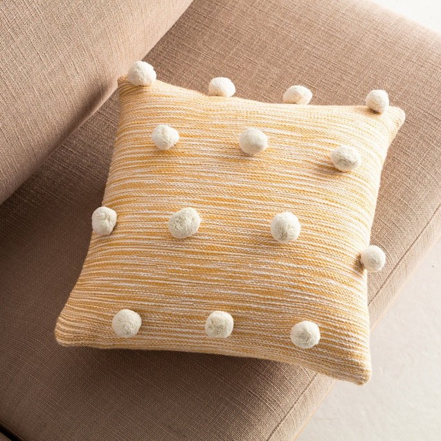 Μαξιλαροθήκη Διακόσμησης Gofis Home Pixxy 43x43 Mustard 555/10 Μαξιλαροθήκη Διακόσμησης Gofis Home Pixxy 43x43 Mustard 555/10