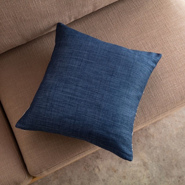 Μαξιλαροθήκη Διακόσμησης Gofis Home Edna 43x43 Blue Jean 162/01 Μαξιλαροθήκη Διακόσμησης Gofis Home Edna 43x43 Blue Jean 162/01