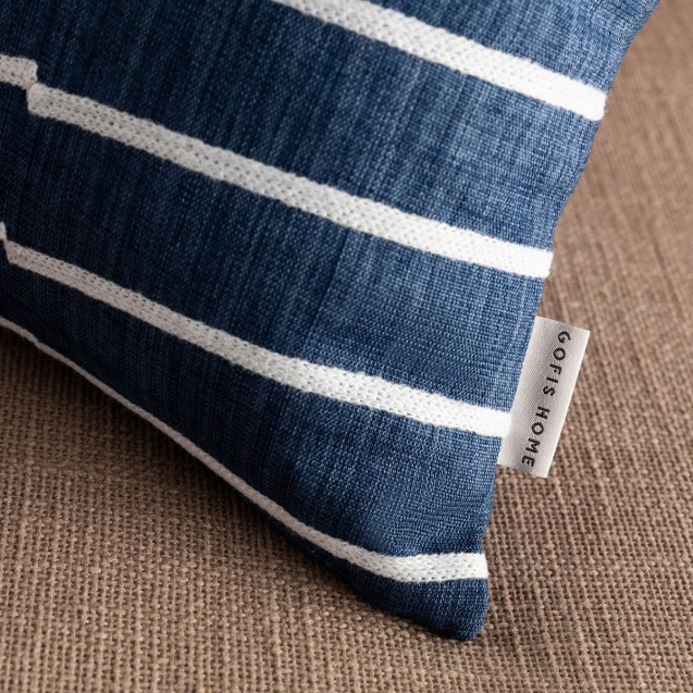 Μαξιλαροθήκη Διακόσμησης Gofis Home Amon 43x43 Blue Jean 261/01 Μαξιλαροθήκη Διακόσμησης Gofis Home Amon 43x43 Blue Jean 261/01