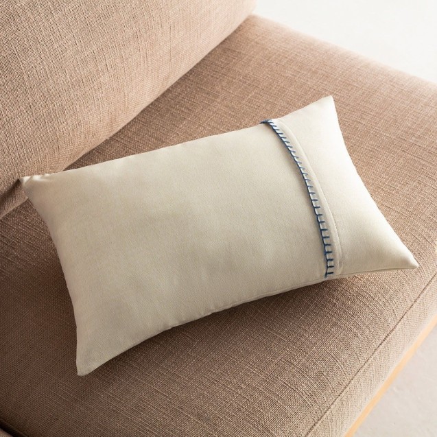 Μαξιλαροθήκη Διακόσμησης Gofis Home Chrome 30x45 Offwhite/Jean 930C/01 Μαξιλαροθήκη Διακόσμησης Gofis Home Chrome 30x45 Offwhite/Jean 930C/01