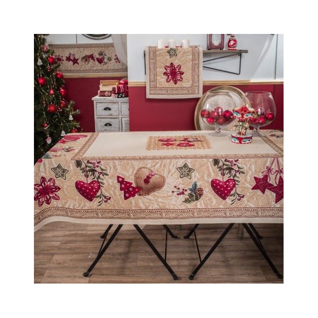 Τραπεζομάντηλο Teoran Star 140x180 Τραπεζομάντηλο Teoran Star 140x180