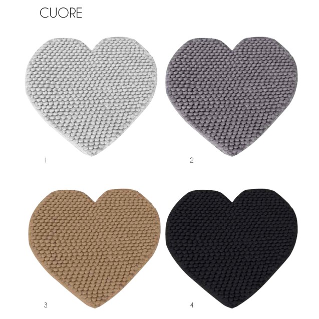 Αντιολισθητικό Πατάκι Μπάνιου Makis Tselios Cuore 1 Silver 65x65 Αντιολισθητικό Πατάκι Μπάνιου Makis Tselios Cuore 1 Silver 65x65