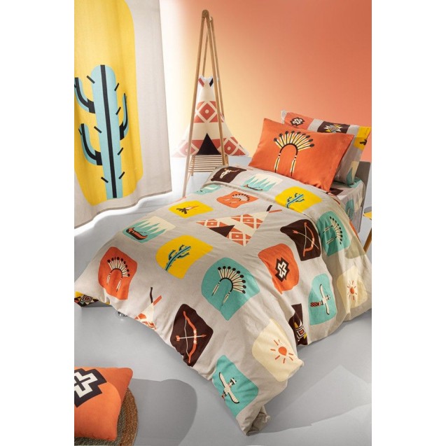 Σετ Σεντόνια Μονά 3 Τεμαχίων Saint Clair Indian 165x250 Σετ 3Τμx Σετ Σεντόνια Μονά 3 Τεμαχίων Saint Clair Indian 165x250 Σετ 3Τμx