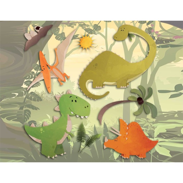Αυτοκόλλητα 3 Επιπέδων Ango Dinosaurs Medium Αυτοκόλλητα 3 Επιπέδων Ango Dinosaurs Medium