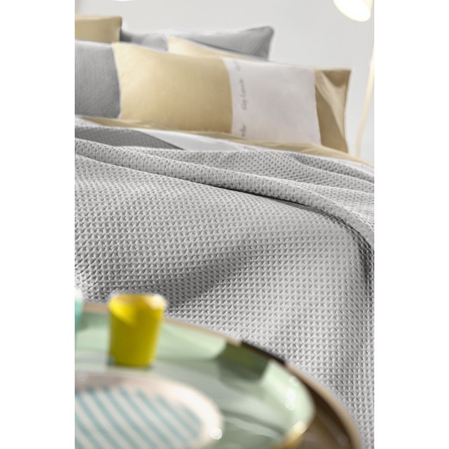 Σετ Κουβερλί Μονό 2 Τεμαχίων Guy Laroche Riva Silver 160x240 Σετ Κουβερλί Μονό 2 Τεμαχίων Guy Laroche Riva Silver 160x240