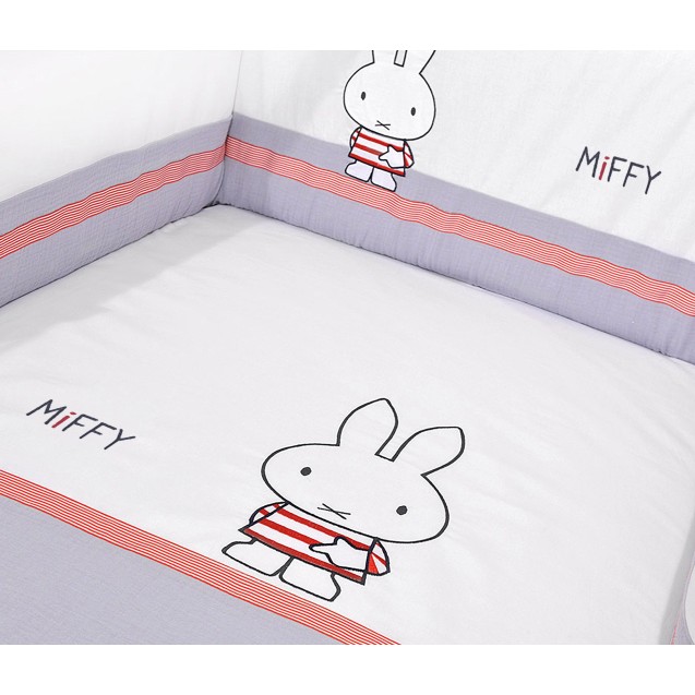 Σετ Προίκας 3 Τεμαχίων Miffy Γκρι Des. 65 Σετ Προίκας 3 Τεμαχίων Miffy Γκρι Des. 65
