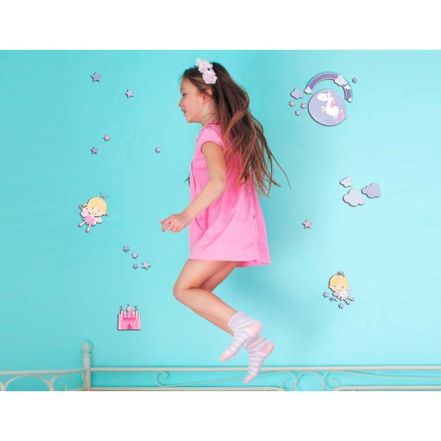 Αυτοκόλλητα 3 επιπέδων Μ Happy Fairies 14503 Αυτοκόλλητα 3 επιπέδων Μ Happy Fairies 14503