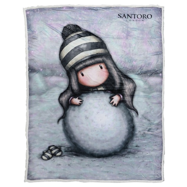 Κουβέρτα Fleece με Sherpa Μονή Das Home Santoro Gorjuss- The Snow Girl 5033 160x220 Κουβέρτα Fleece με Sherpa Μονή Das Home Santoro Gorjuss- The Snow Girl 5033 160x220