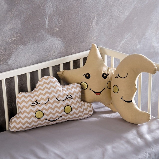 Σετ Μαξιλάρια Διακόσμησης 3 Τεμαχίων Sb Home Baby Deco Pillows Beige Σετ Μαξιλάρια Διακόσμησης 3 Τεμαχίων Sb Home Baby Deco Pillows Beige