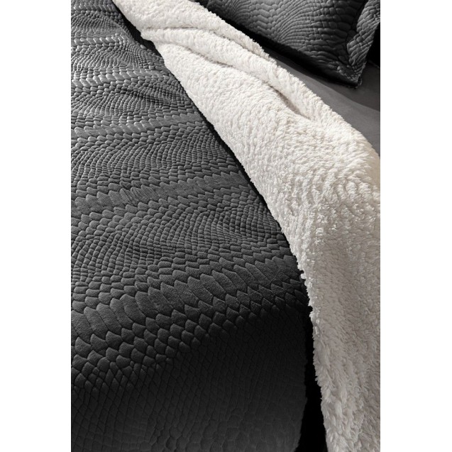 Σετ Κουβέρτα Μονή 2 Τεμαχίων Guy Laroche Capsule Anthracite 160x220 Σετ Κουβέρτα Μονή 2 Τεμαχίων Guy Laroche Capsule Anthracite 160x220