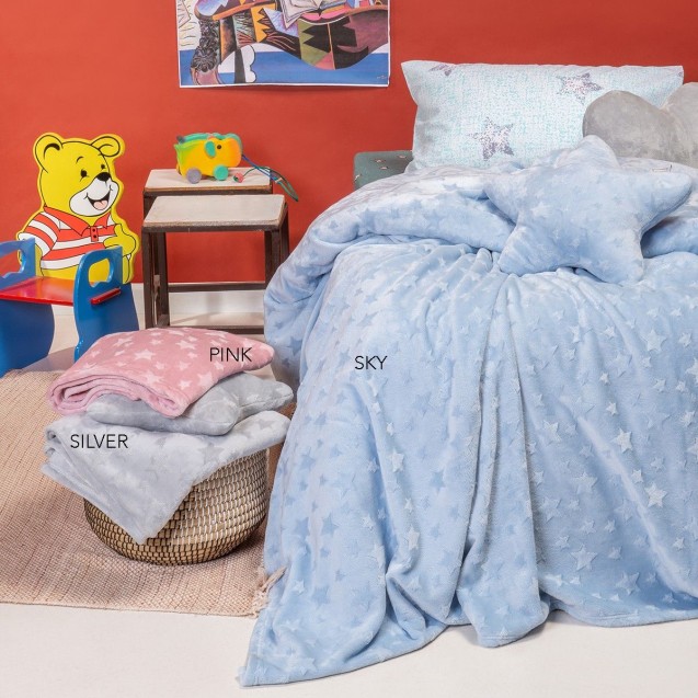 Κουβέρτα Μονή Melinen Starito Silver 160x220 Κουβέρτα Μονή Melinen Starito Silver 160x220