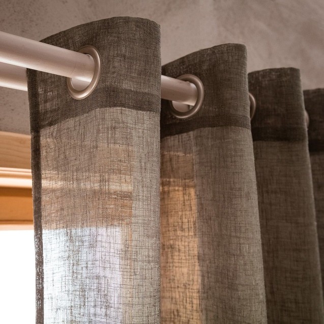 Κουρτίνα με Τρουκς Gofis Home Combe Χακί 502/07 140x280 Κουρτίνα με Τρουκς Gofis Home Combe Χακί 502/07 140x280