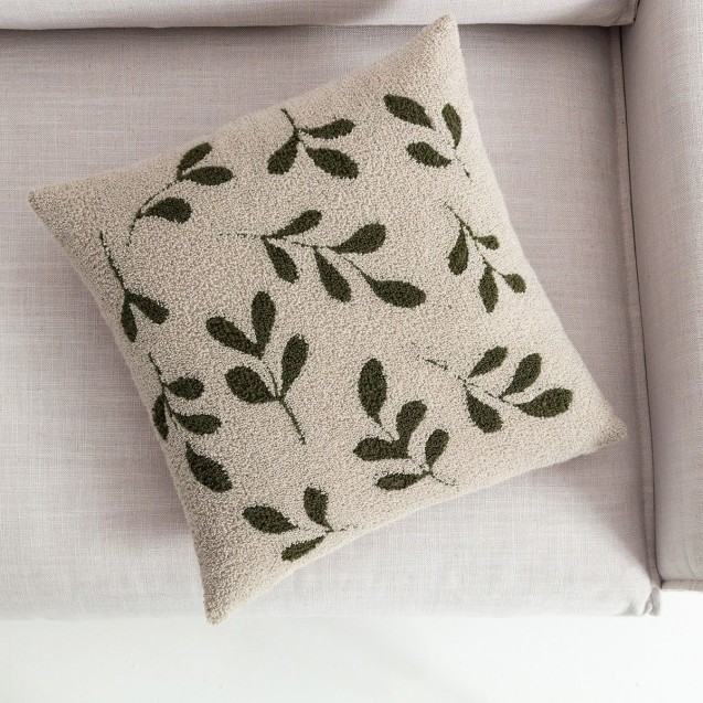 Μαξιλαροθήκη Διακόσμησης Gofis Home Herbal Μπεζ/Pine Green 705/06 43x43 Μαξιλαροθήκη Διακόσμησης Gofis Home Herbal Μπεζ/Pine Green 705/06 43x43
