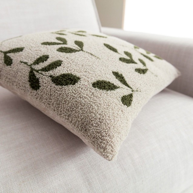 Μαξιλαροθήκη Διακόσμησης Gofis Home Herbal Μπεζ/Pine Green 705/06 43x43 Μαξιλαροθήκη Διακόσμησης Gofis Home Herbal Μπεζ/Pine Green 705/06 43x43
