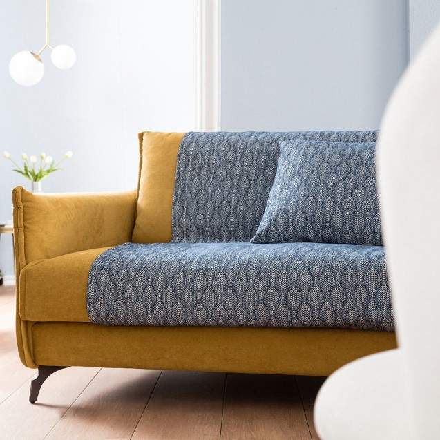 Ριχτάρι Τριθέσιου Gofis Home Peacock Royal Blue 935-3/01 180x310 Ριχτάρι Τριθέσιου Gofis Home Peacock Royal Blue 935-3/01 180x310