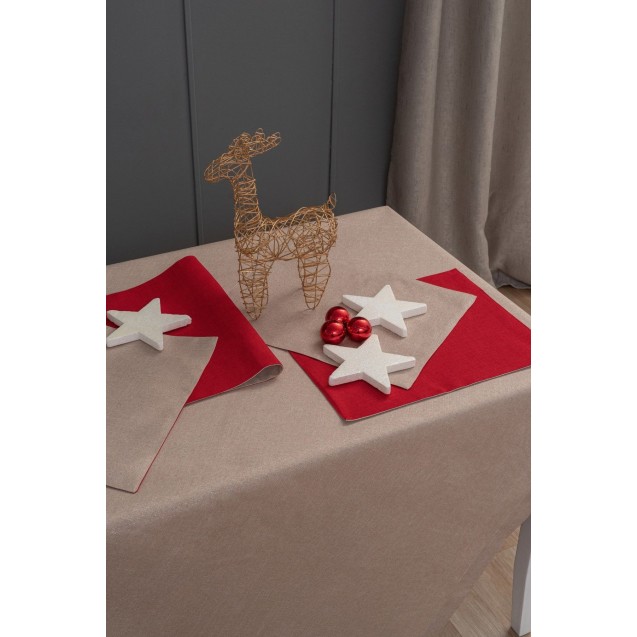 Σετ Σουπλά 2 Τεμαχίων Palamaiki Cd01 Beige 35x45 Σετ Σουπλά 2 Τεμαχίων Palamaiki Cd01 Beige 35x45