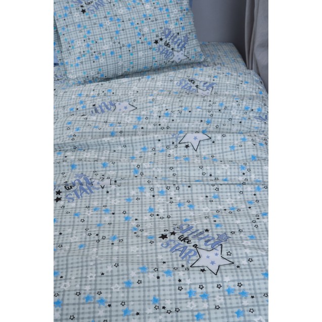 Πάπλωμα Φωσφοριζέ Ημίδιπλο Palamaiki Cluster Blue 160x240 Πάπλωμα Φωσφοριζέ Ημίδιπλο Palamaiki Cluster Blue 160x240