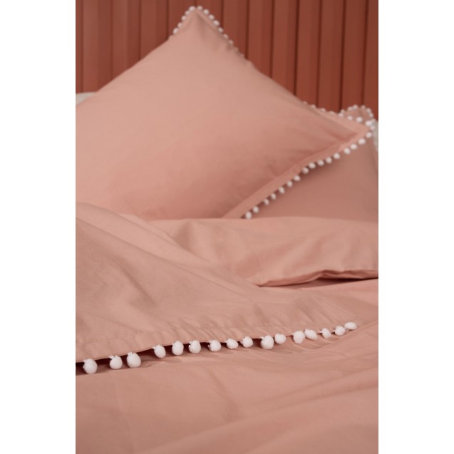 Παπλωματοθήκη Ημίδιπλη Palamaiki Pon-Pon Rose 170x240 Παπλωματοθήκη Ημίδιπλη Palamaiki Pon-Pon Rose 170x240