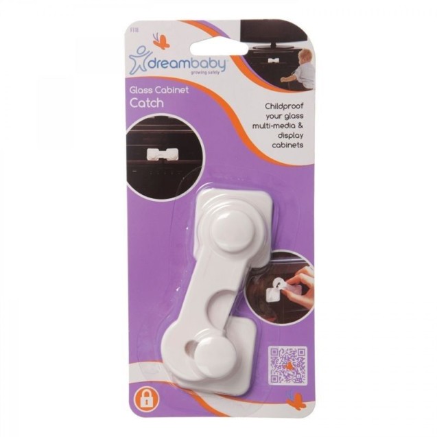 Ασφάλεια Γυάλινου Ντουλαπιού DreamBaby White BR74988 Ασφάλεια Γυάλινου Ντουλαπιού DreamBaby White BR74988