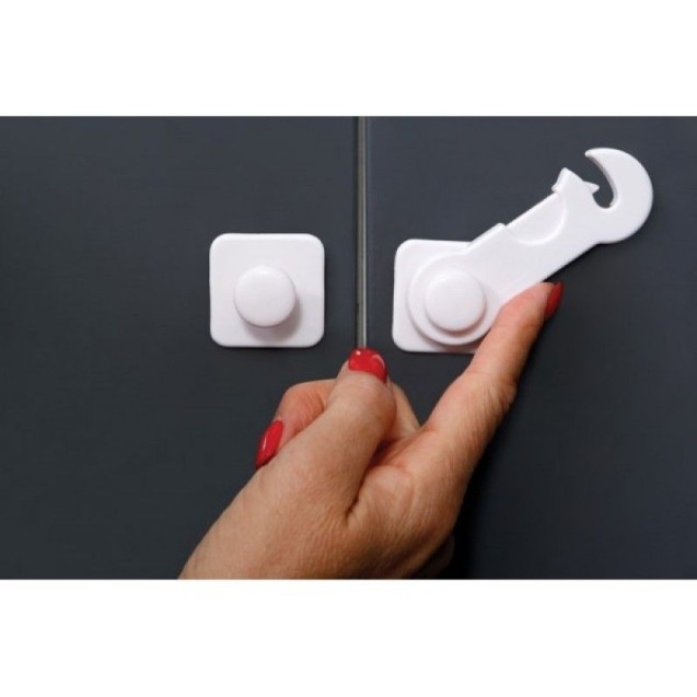 Ασφάλεια Γυάλινου Ντουλαπιού DreamBaby White BR74988 Ασφάλεια Γυάλινου Ντουλαπιού DreamBaby White BR74988